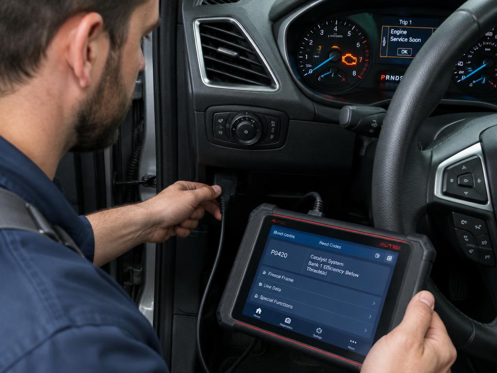 Diagnostics & Check Engine Light by a mobile mechanic in Austin
